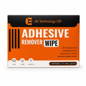Adhesive remover wipes